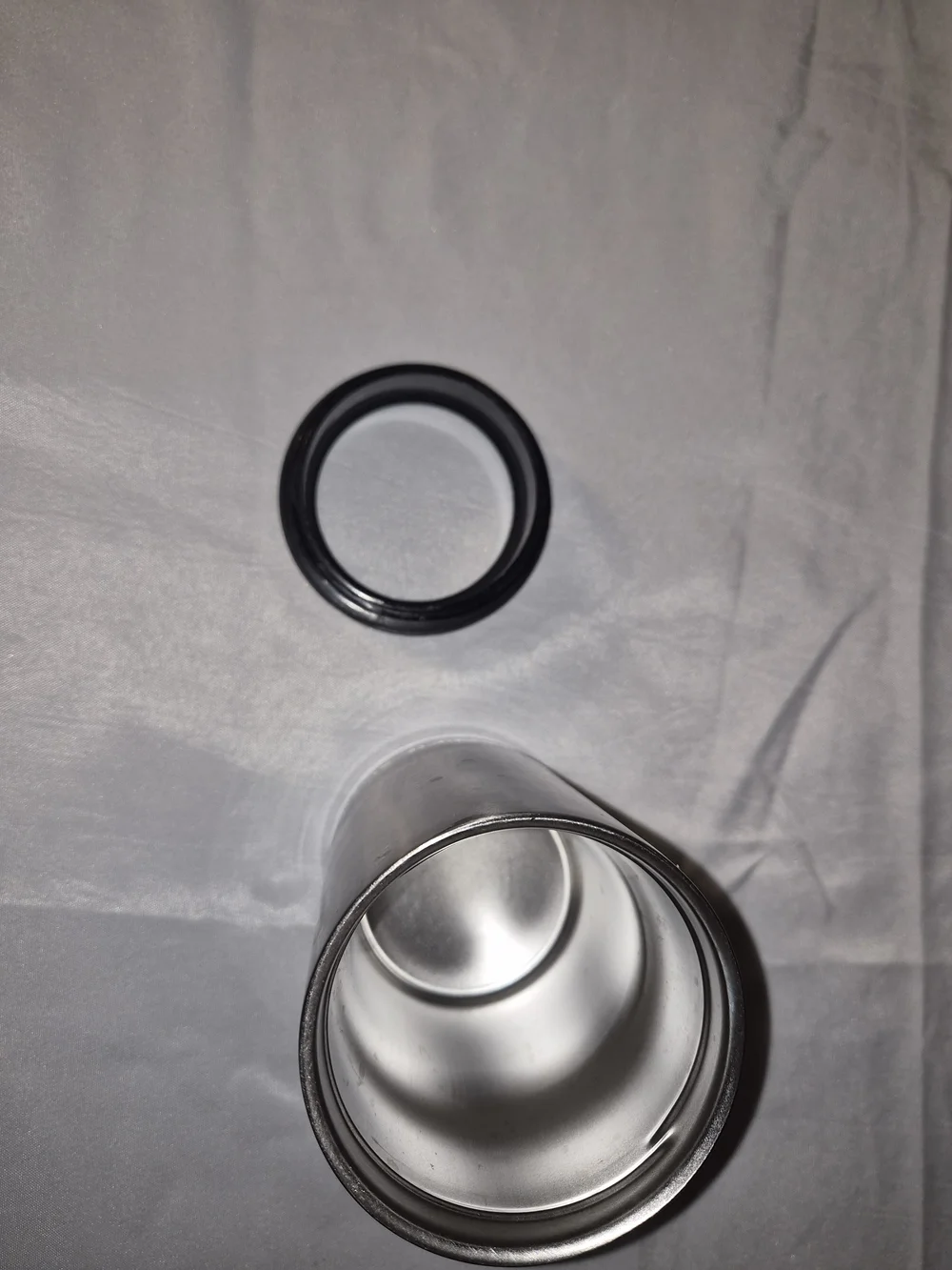 Stainless Steel Insulated Tumbler with Black Lid